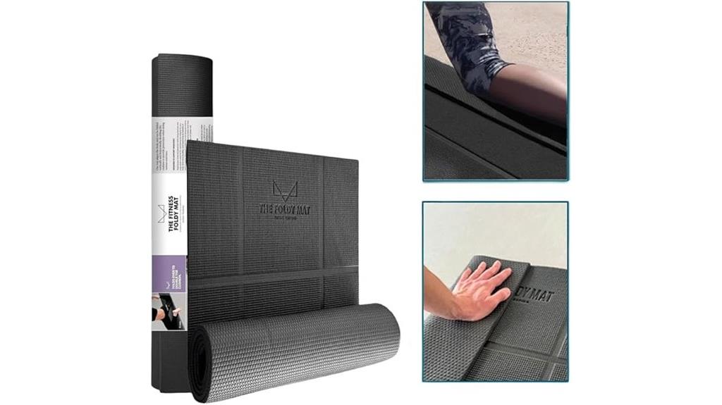 foldable non slip yoga mat