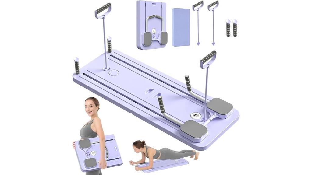foldable pilates reformer set
