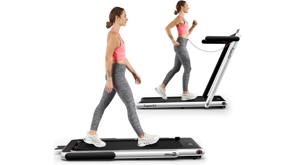 foldable treadmill with remote