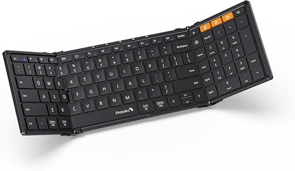 foldable wireless multi device keyboard