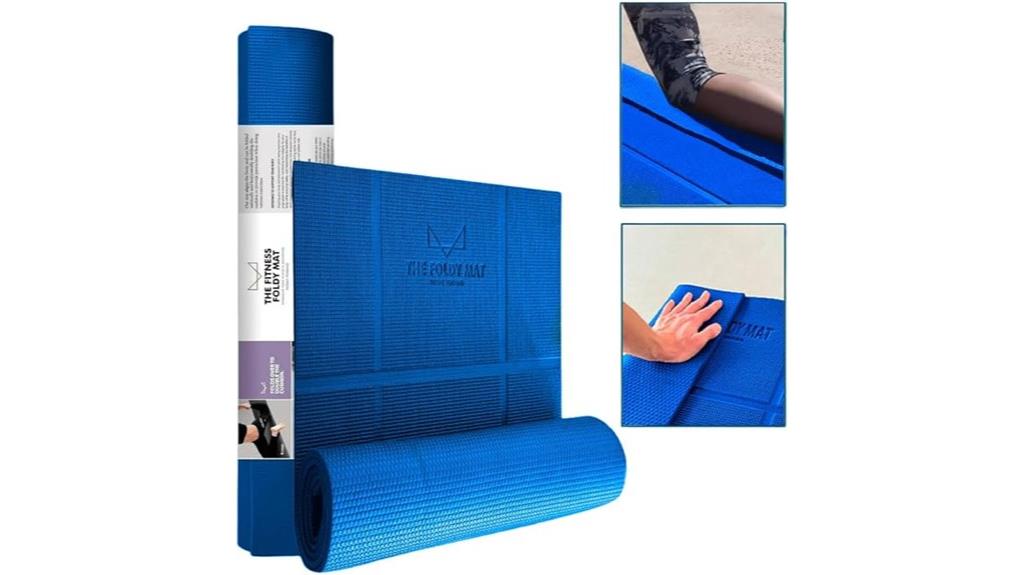 foldable yoga mat supports alignment