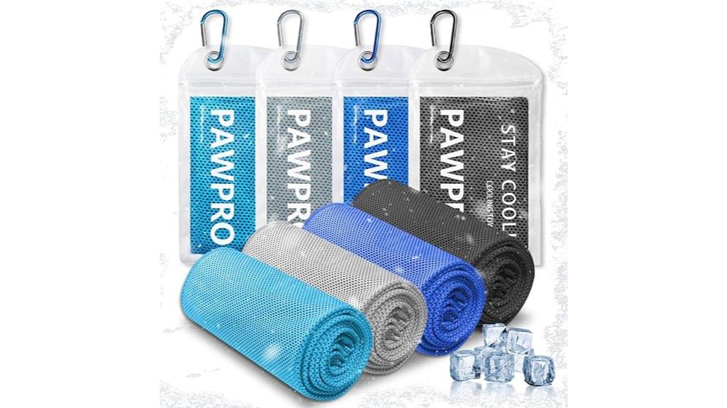 four pack cooling towels