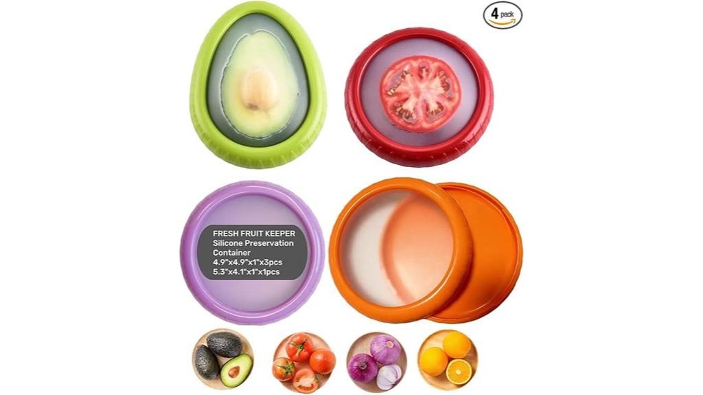 four pack silicone containers