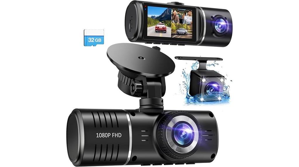 front rear inside camera