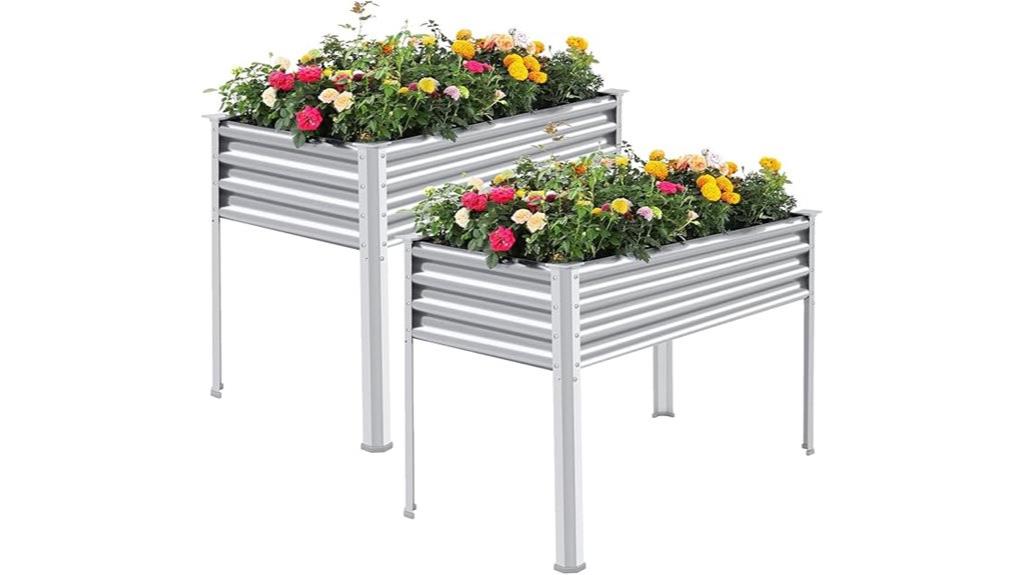 galvanized raised garden bed