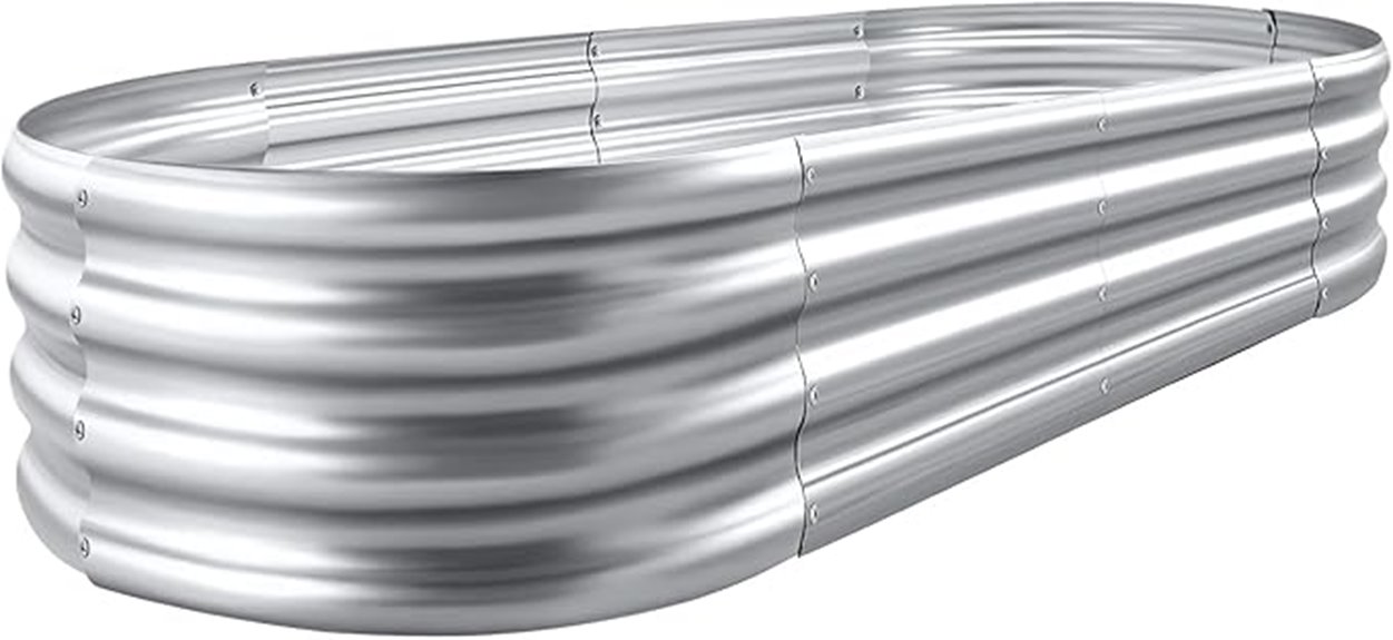 galvanized raised garden bed