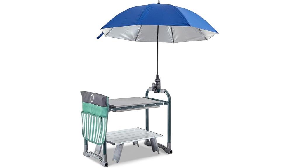garden kneeler with sunshade
