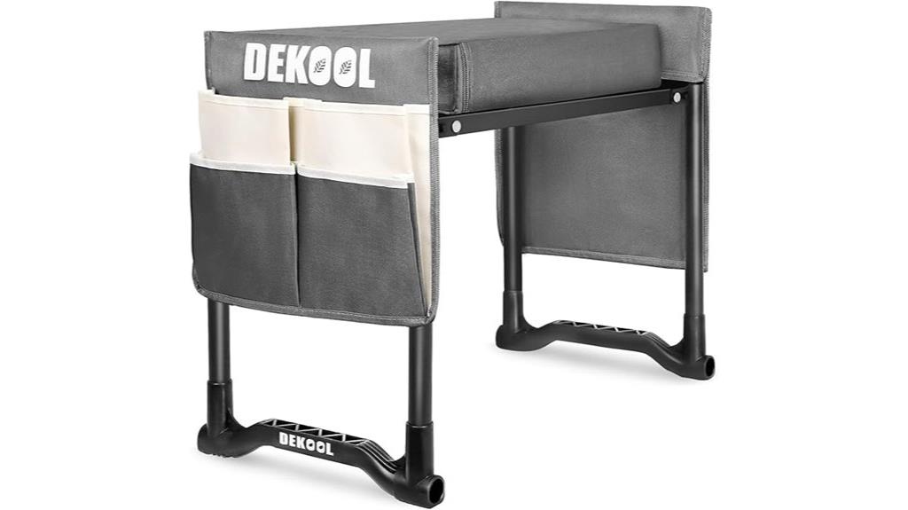 garden kneeler with tool bags