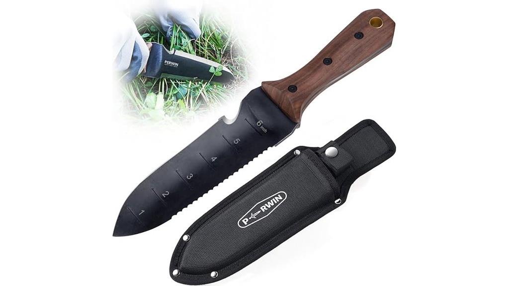 garden knife with sheath