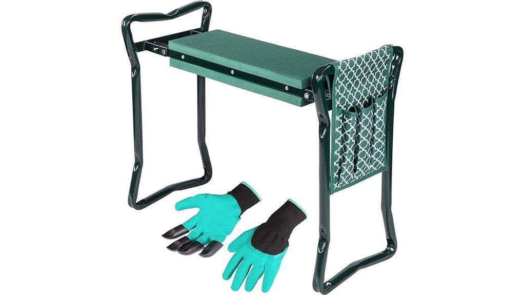 garden stool with kneeler