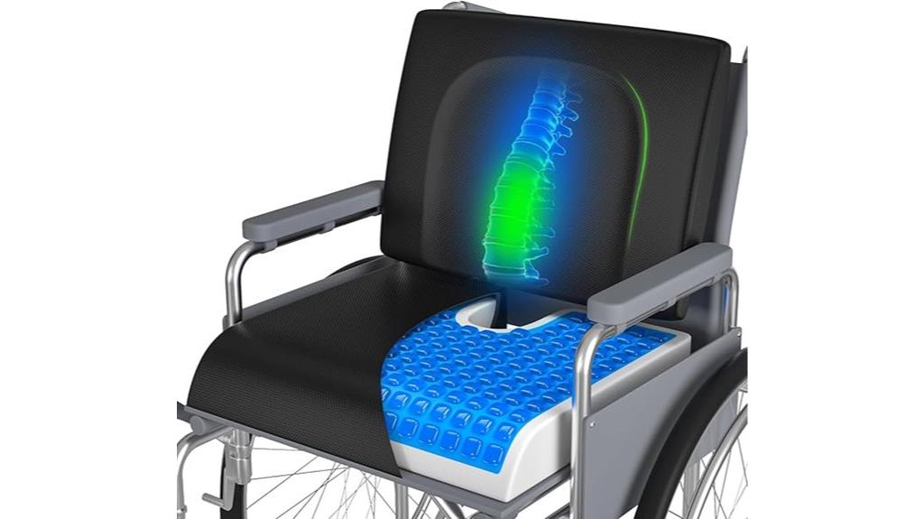 gel cushion lumbar pillow