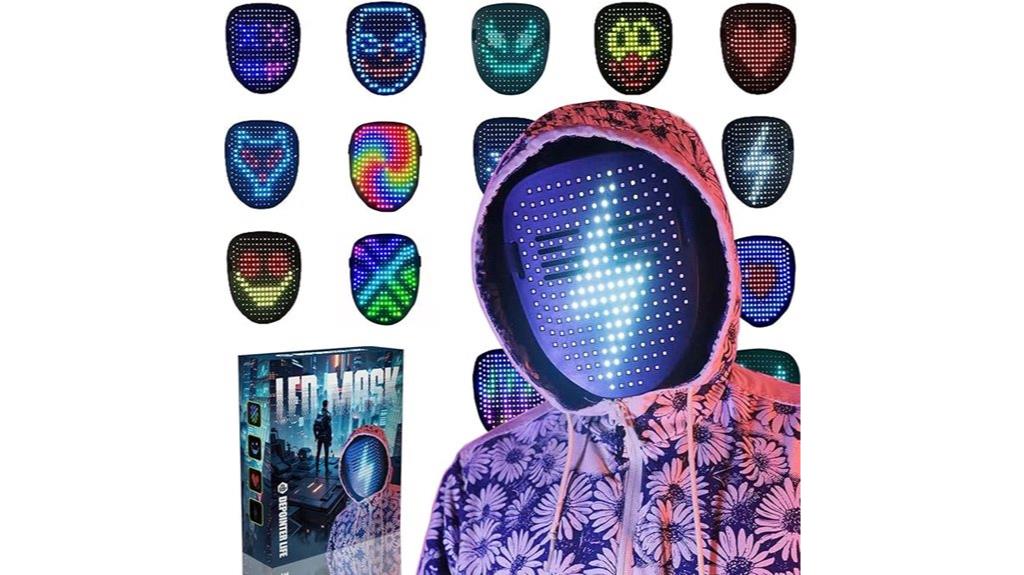 gesture controlled led mask