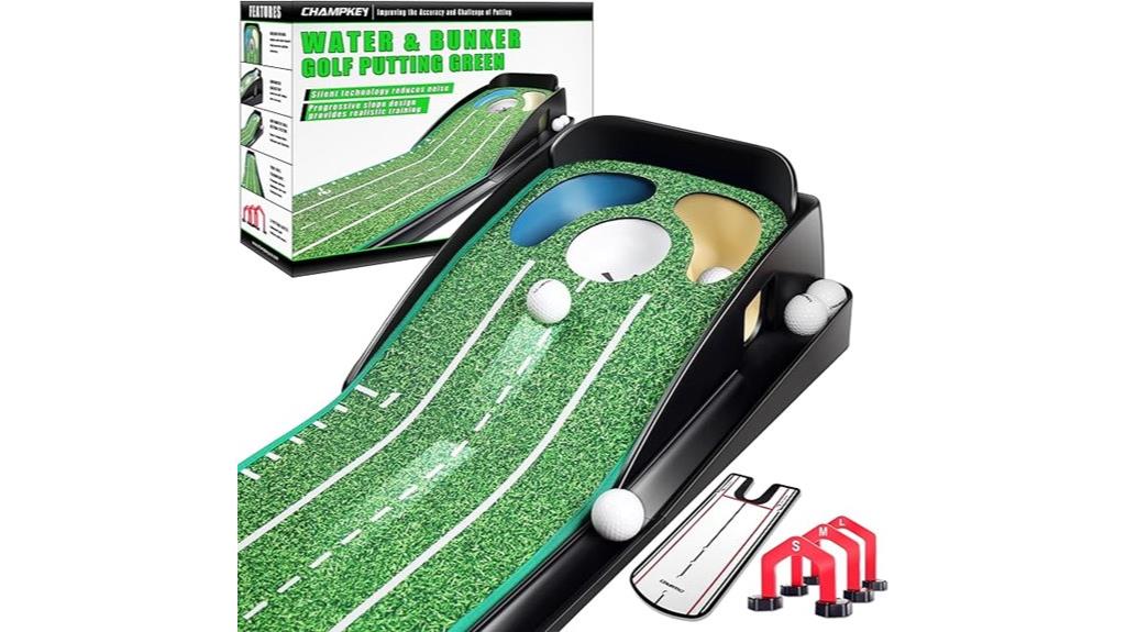 golf green with gates