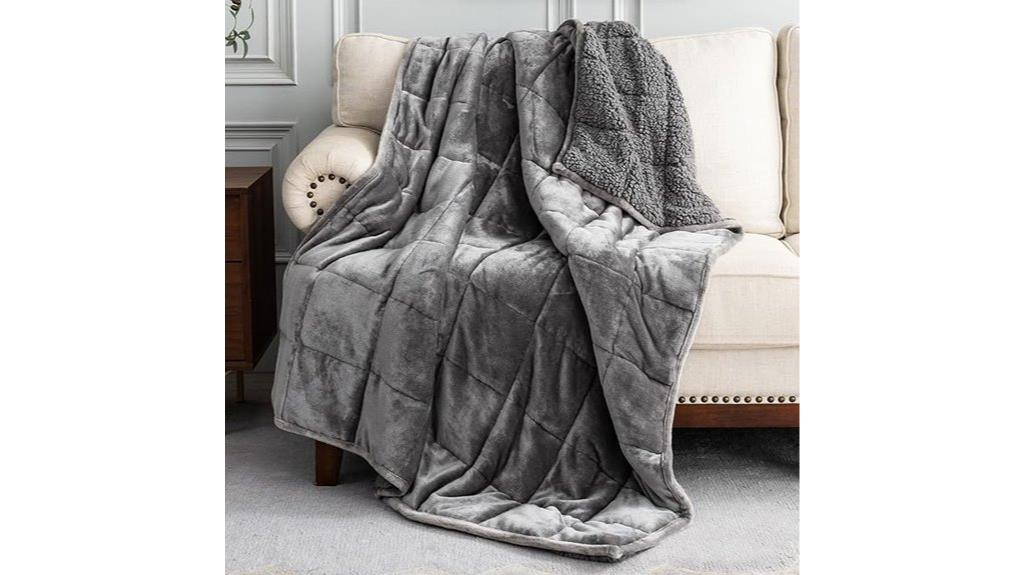 grey twin weighted blanket
