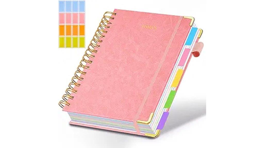 hardcover spiral notebook