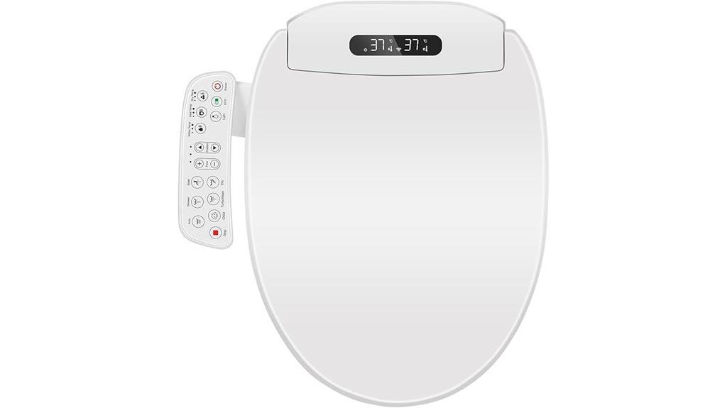 heated adjustable bidet seat