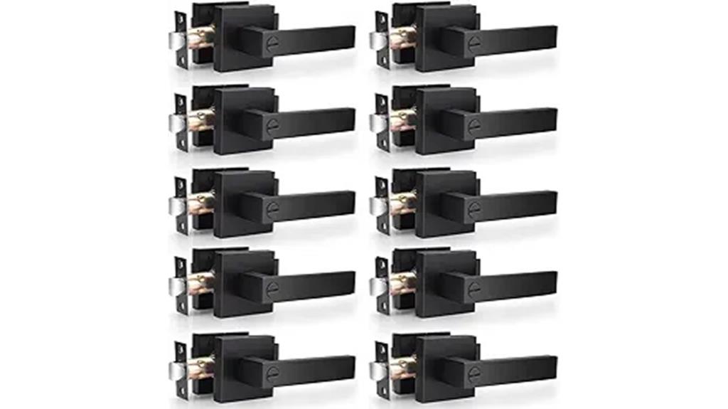 heavy duty black door handles