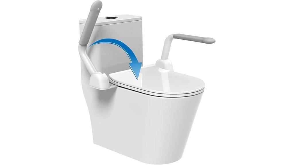 heavy duty foldable toilet rails