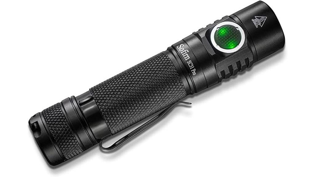 high lumen rechargeable flashlight