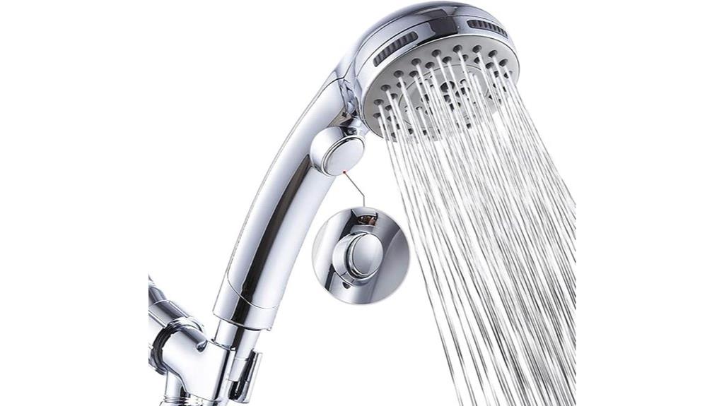 high pressure shower with switch