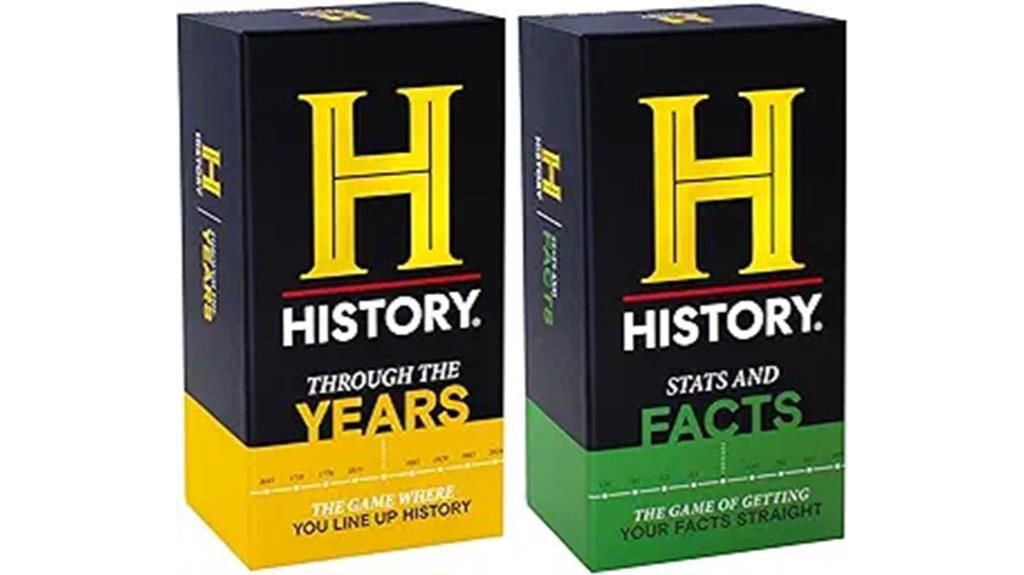 history themed trivia card game
