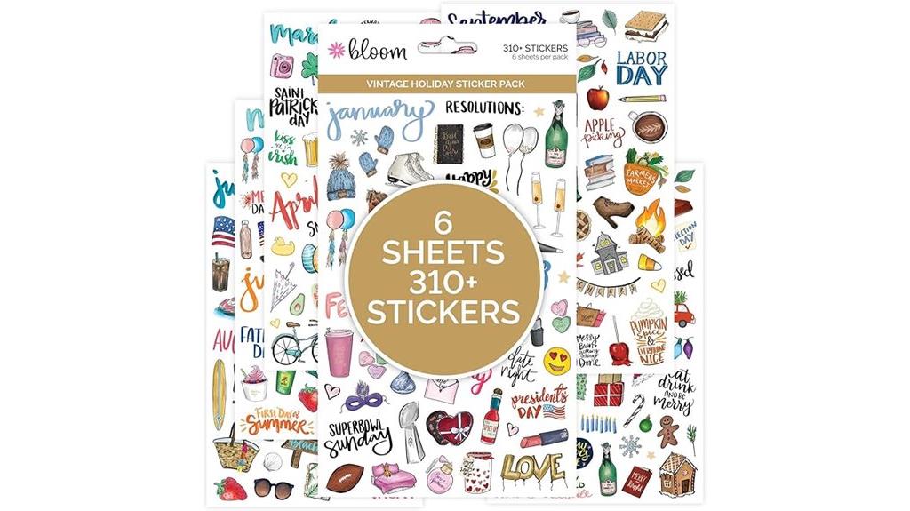 holiday sticker sheet collection