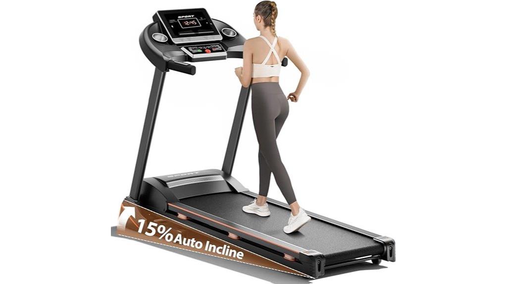 home folding treadmill with incline