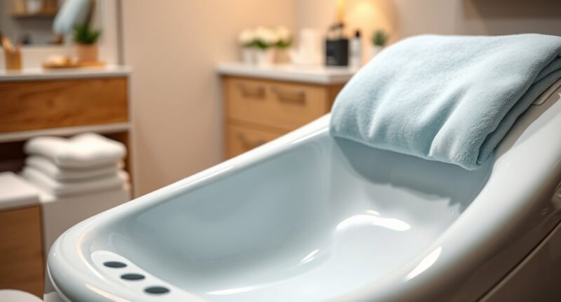 hospital bed shampoo basins