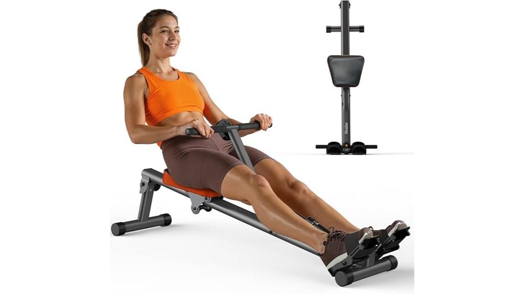 hydraulic resistance rowing machine