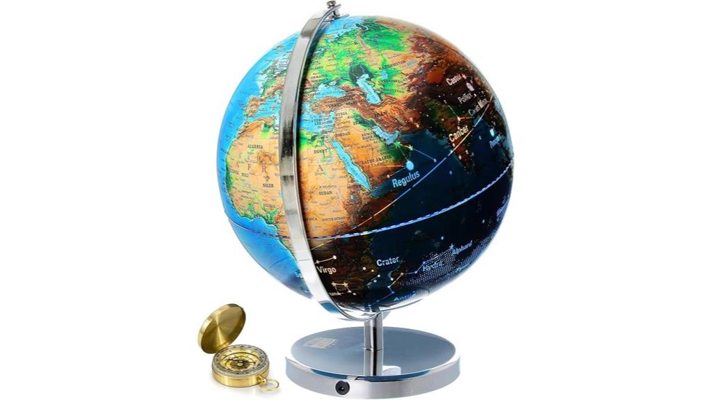 illuminated constellation globe