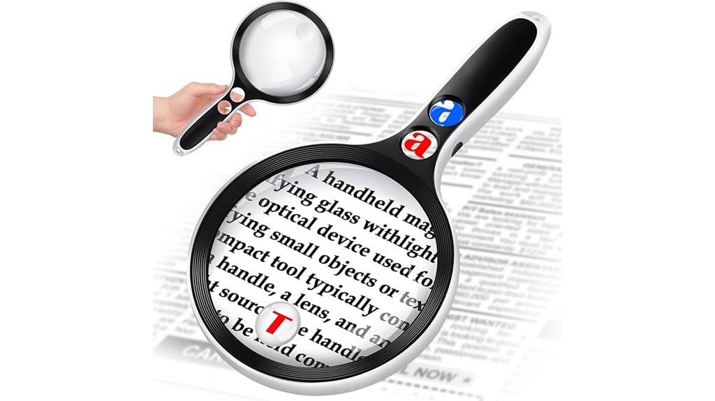 illuminated multi zoom magnifier