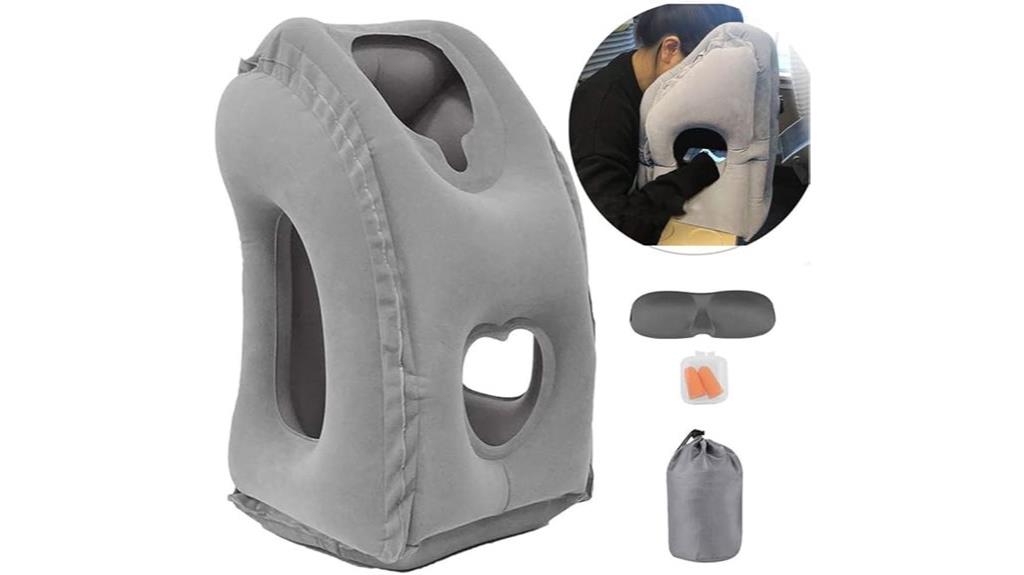inflatable air travel pillow