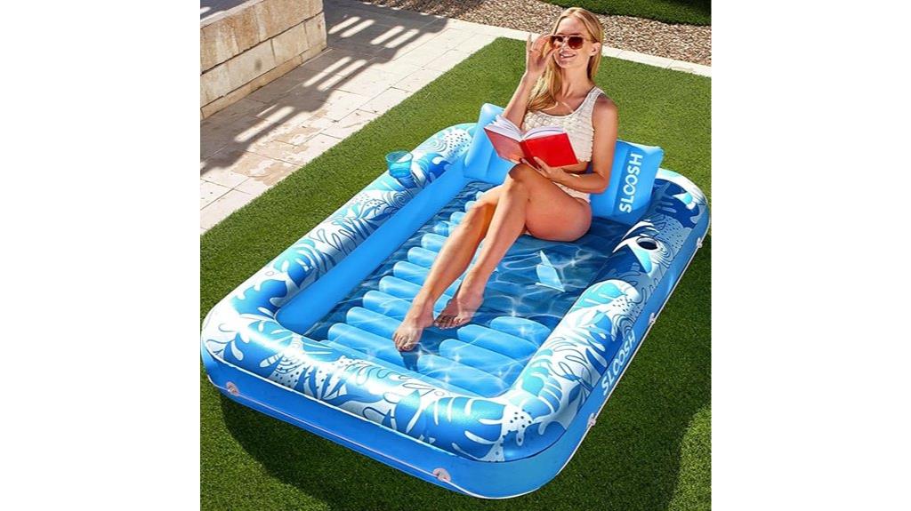 inflatable tanning pool float