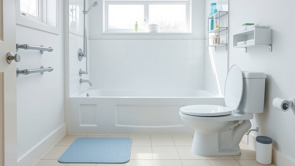 keep bathroom clutter free regularly