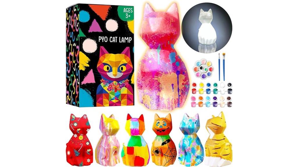 kids diy cat lamp