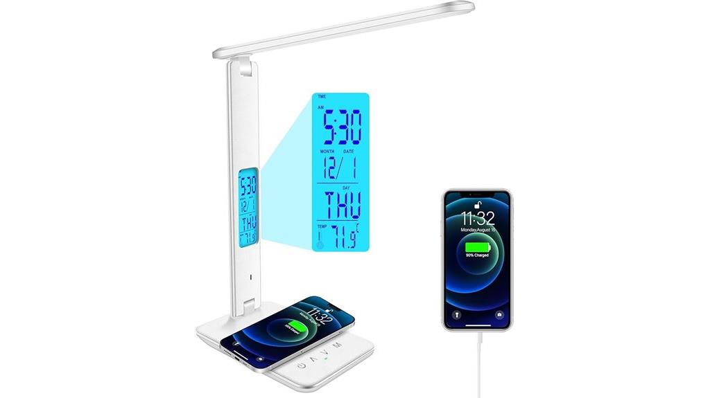 lamp with charging ports