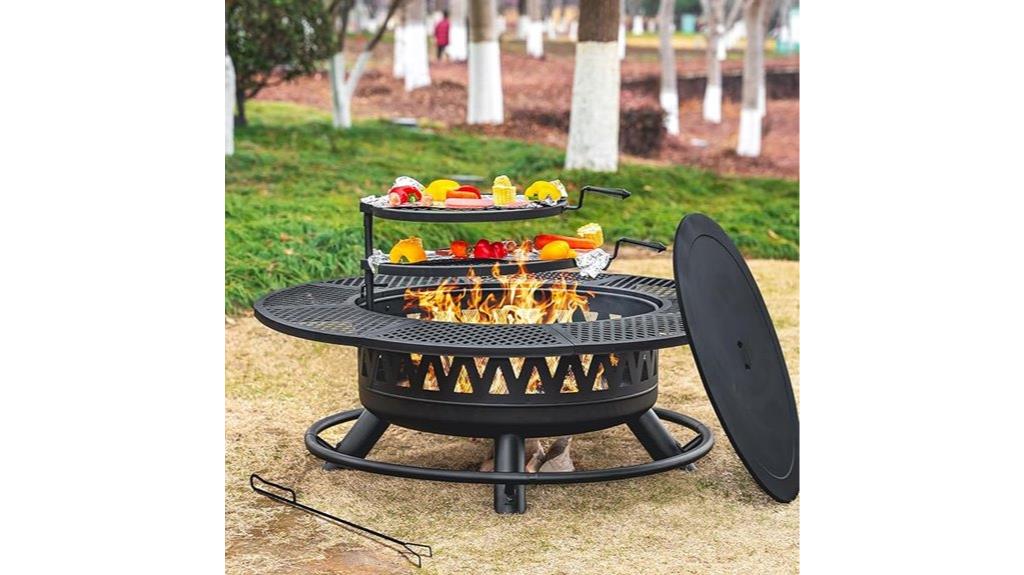 large 47 inch outdoor firepit