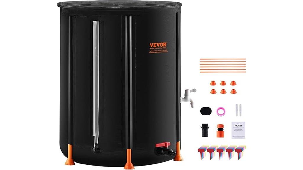 large 53 gallon rain barrel