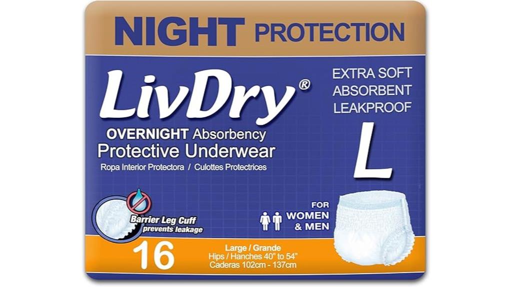 large adult incontinence underwear
