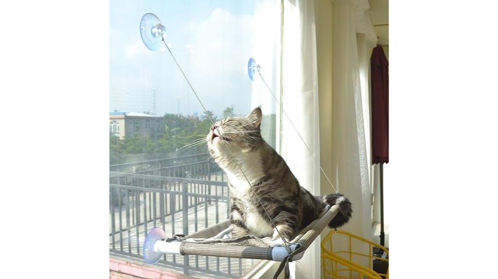 large beige window perch