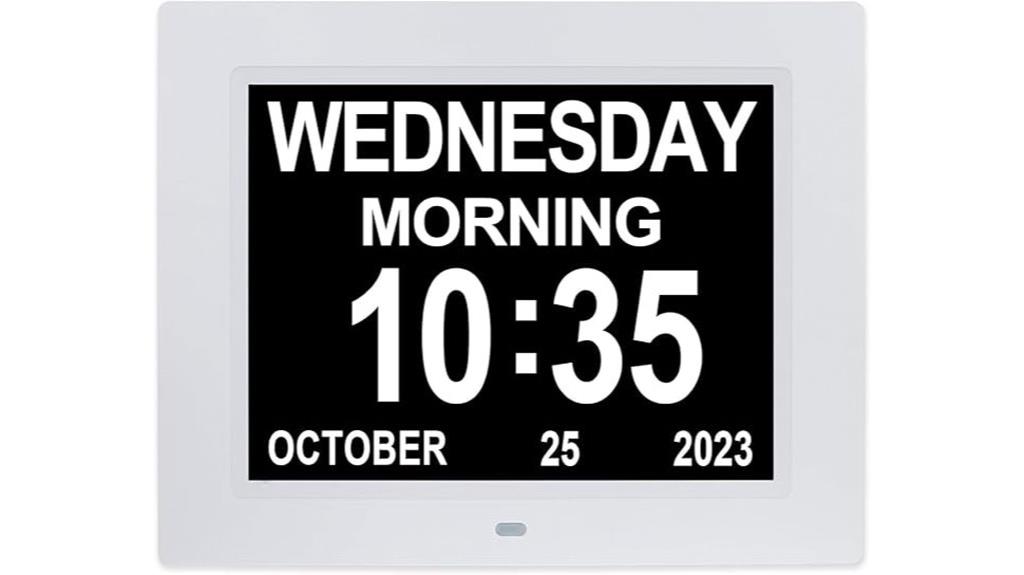 large calendar clock for seniors