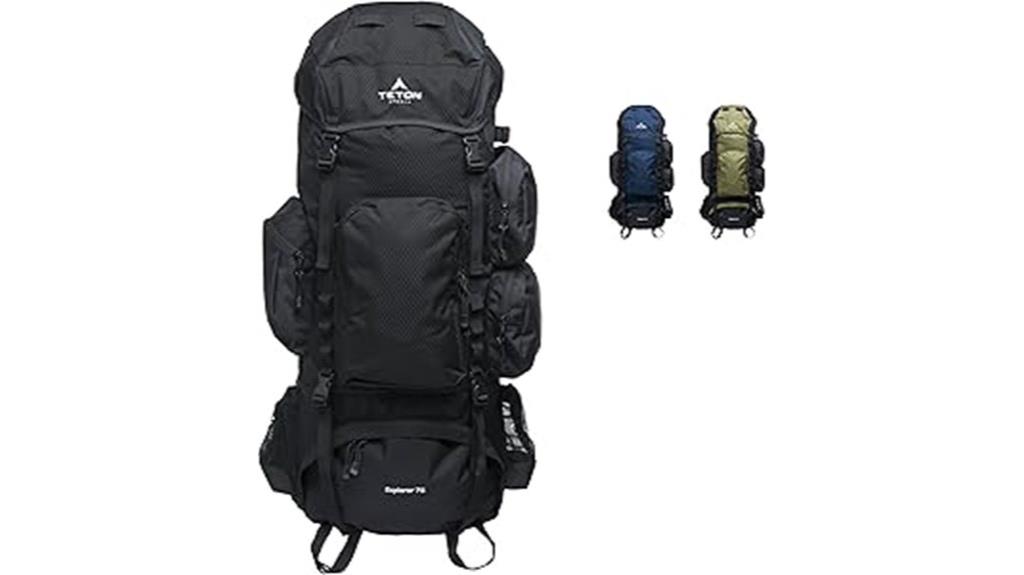 large capacity hiking backpack