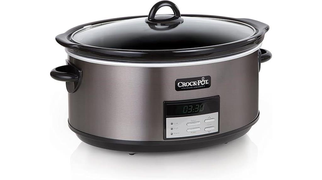 large capacity programmable slow cooker