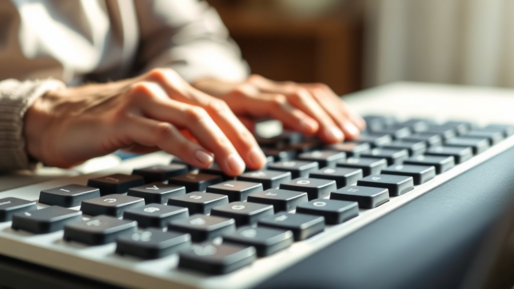 large clear illuminated keys