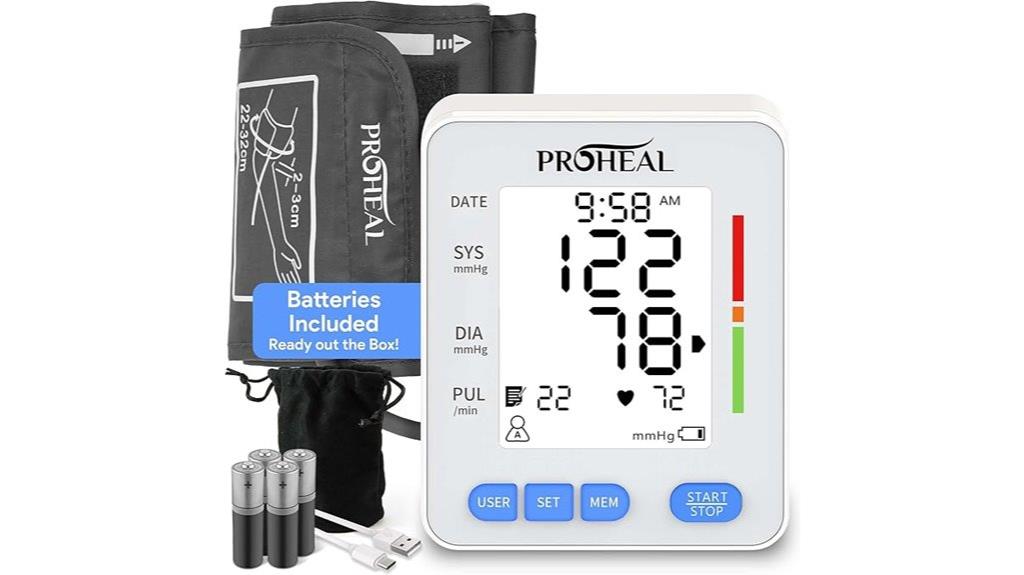 large cuff memory monitor