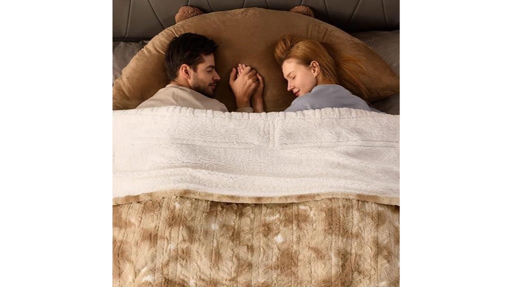 large dual controller electric blanket