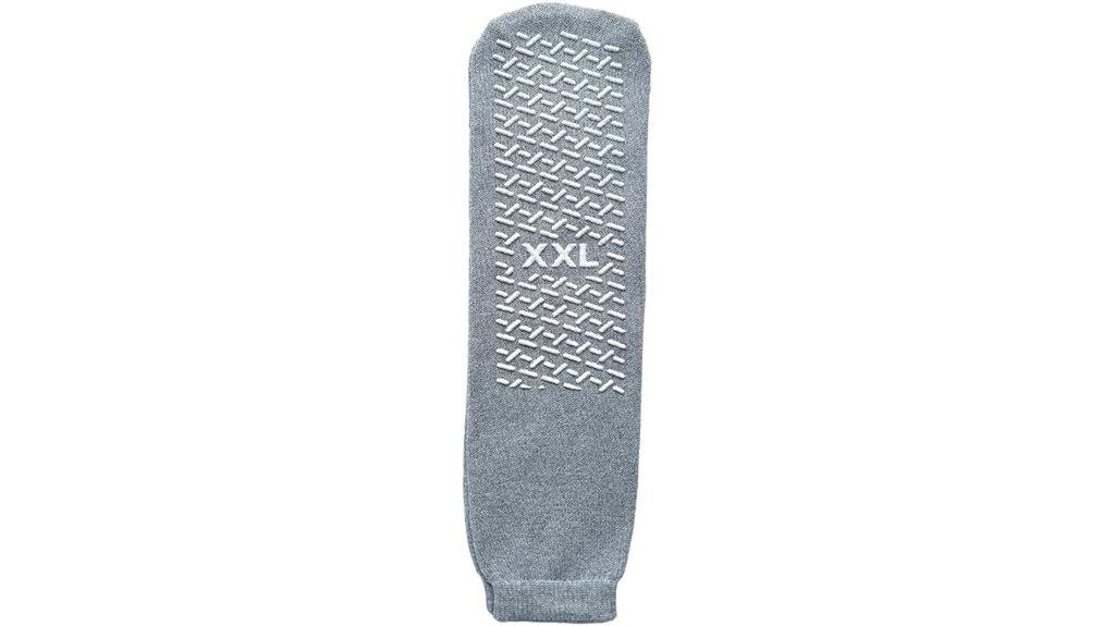 large grey non slip socks