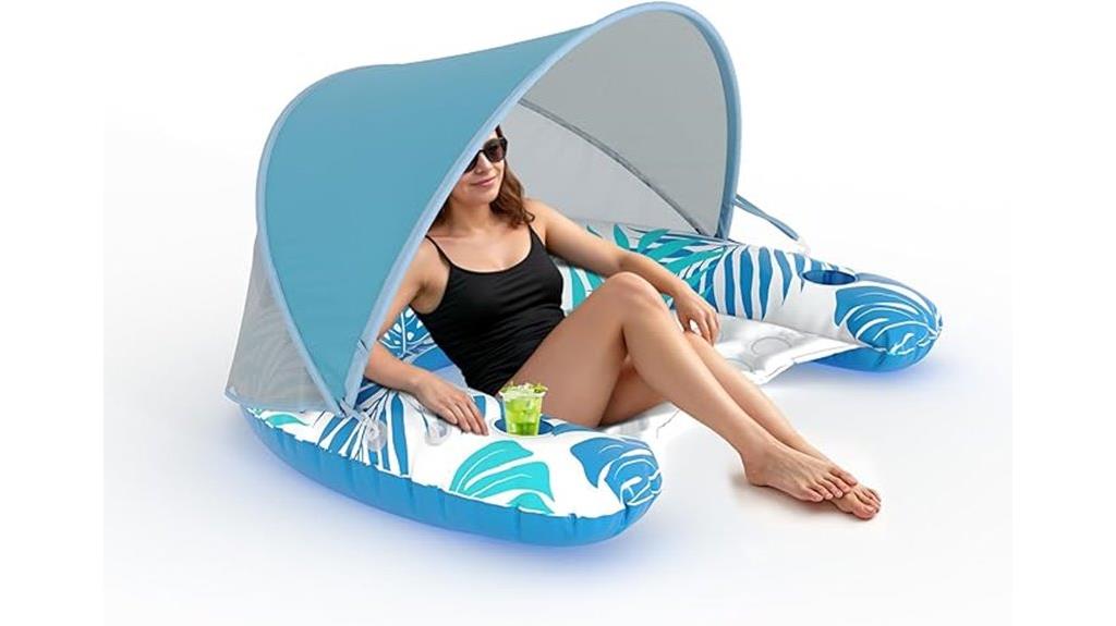 large inflatable pool lounge