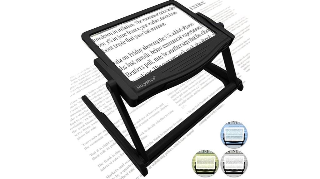 large led magnifier stand