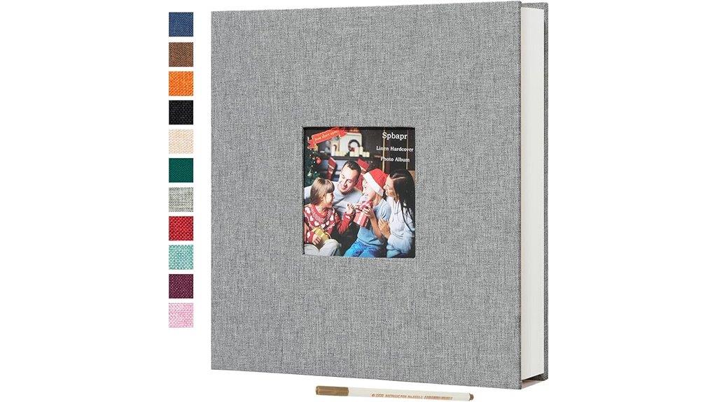 large linen cover photo album